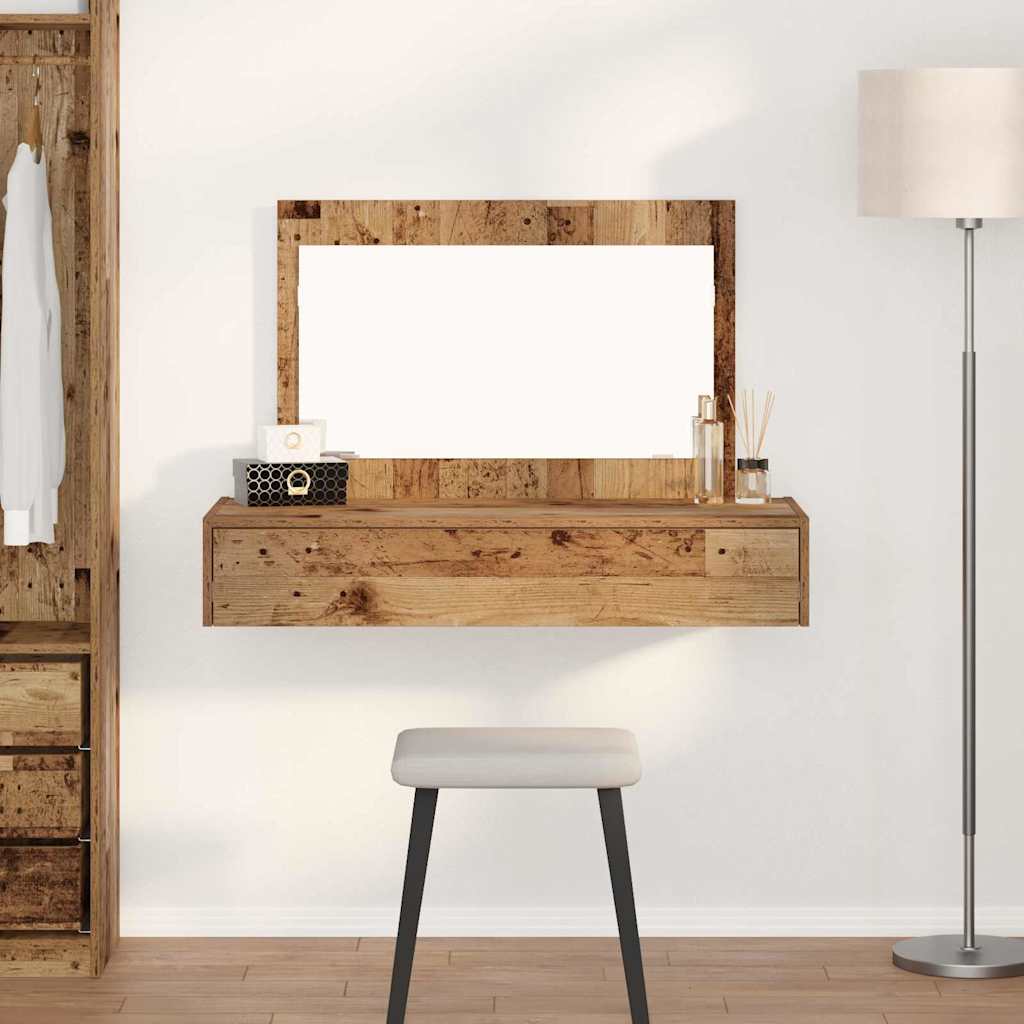 Dressing Table Brown Engineered Wood