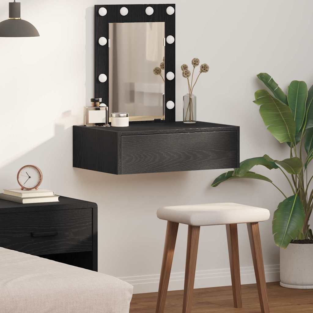 Dressing Table Brown Engineered Wood