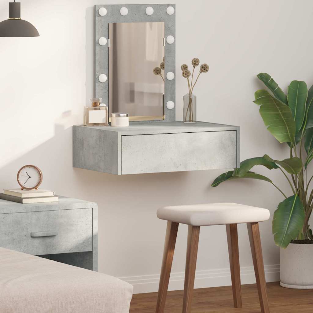 Dressing Table Brown Engineered Wood