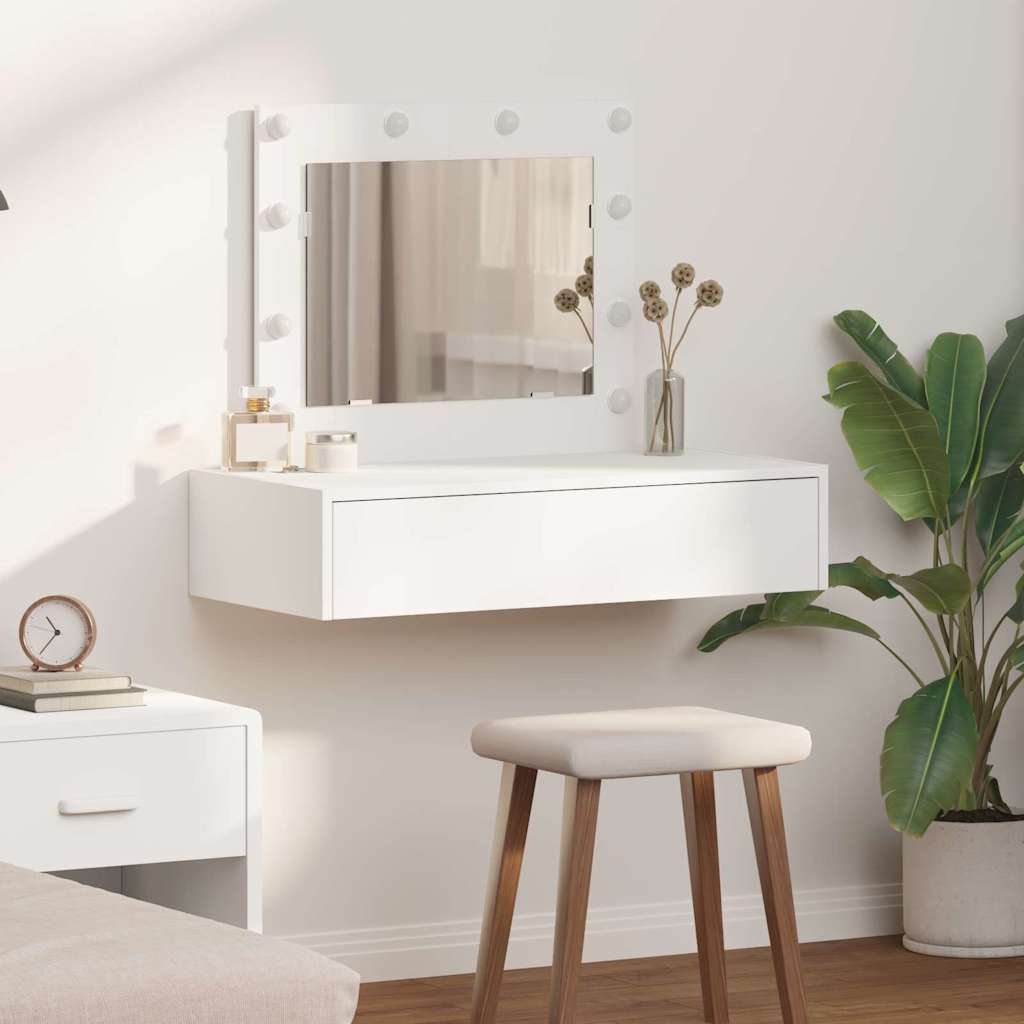 Dressing Table Brown Engineered Wood