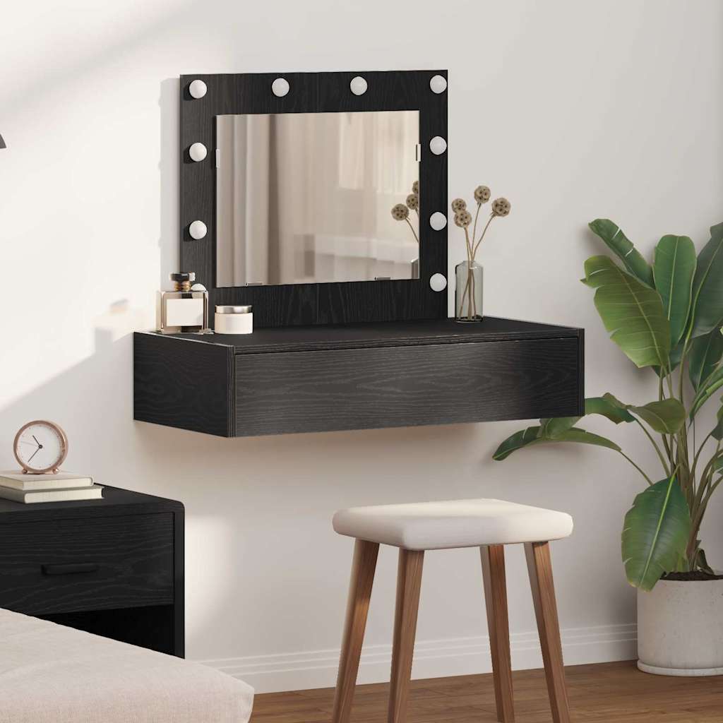 Dressing Table Brown Engineered Wood