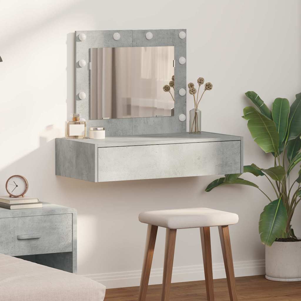 Dressing Table Brown Engineered Wood
