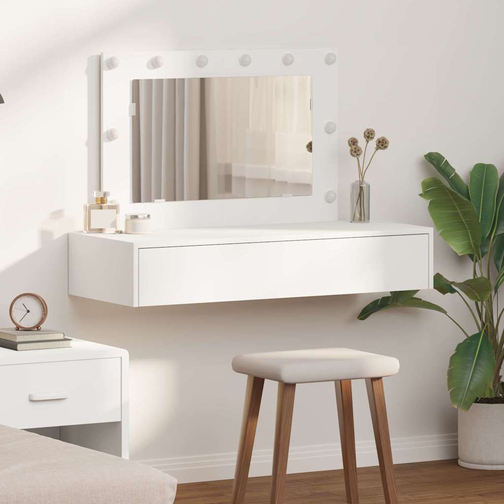 Dressing Table Brown Engineered Wood