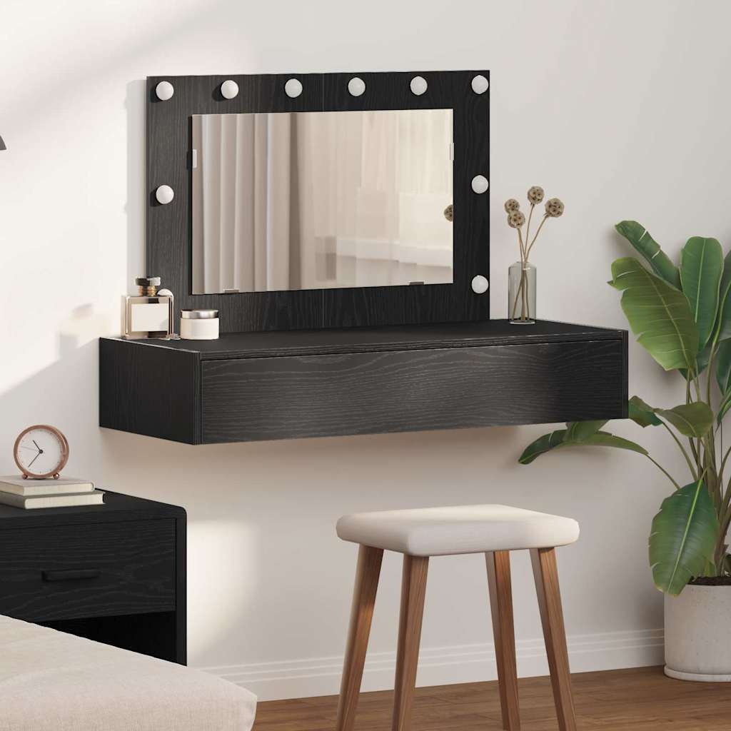 Dressing Table Brown Engineered Wood