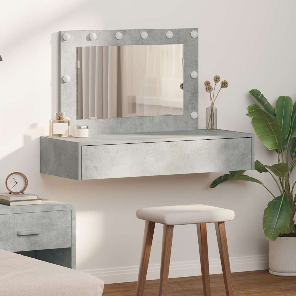 Dressing Table Brown Engineered Wood