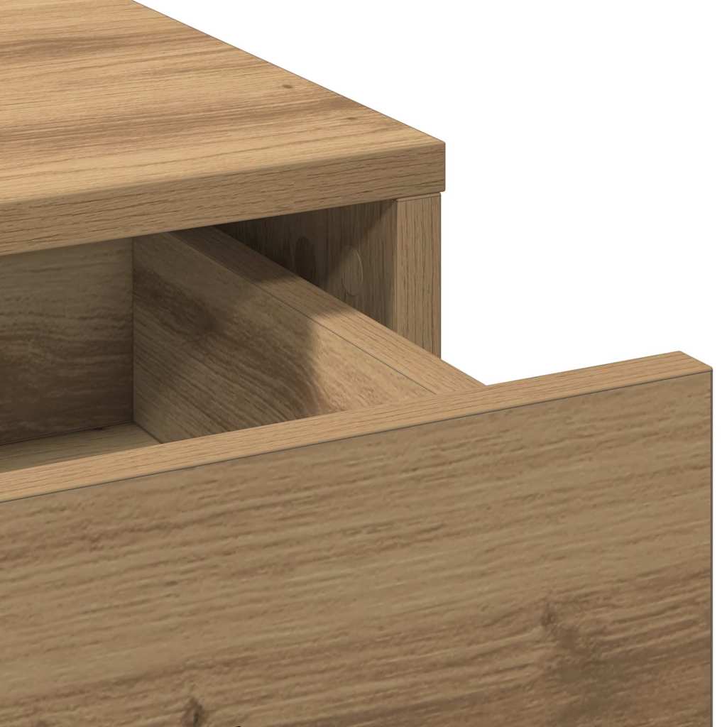 Dressing Table 2 Pcs Brown 50 X 41 X 135 Cm Engineered Wood