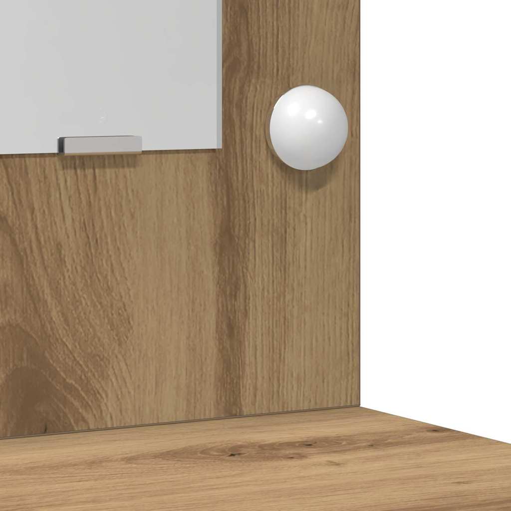 Dressing Table 2 Pcs Brown 50 X 41 X 135 Cm Engineered Wood