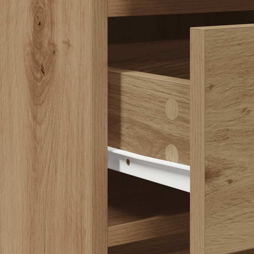 Dressing Table 2 Pcs Brown 50 X 41 X 135 Cm Engineered Wood