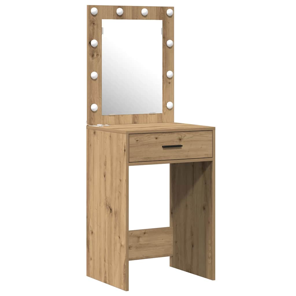 Dressing Table 2 Pcs Brown 50 X 41 X 135 Cm Engineered Wood