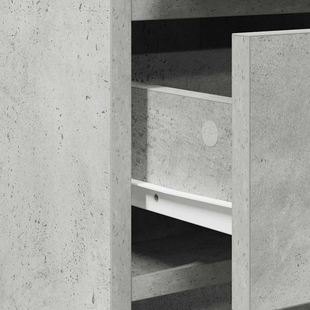 Dressing Table 3 Pcs Grey 40 X 41 X 75 Cm Engineered Wood