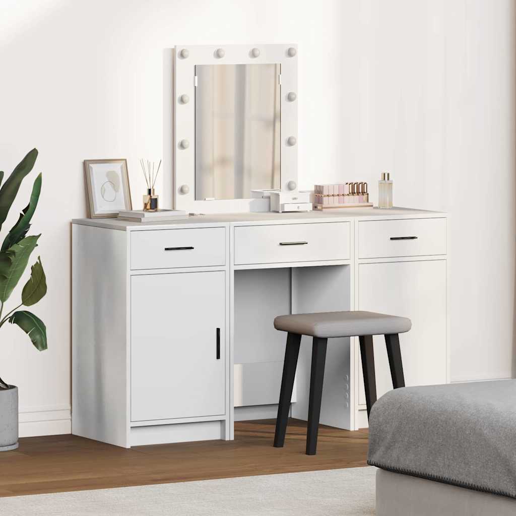 Dressing Table 3 Pcs Grey 50 X 41 X 135 Cm Engineered Wood