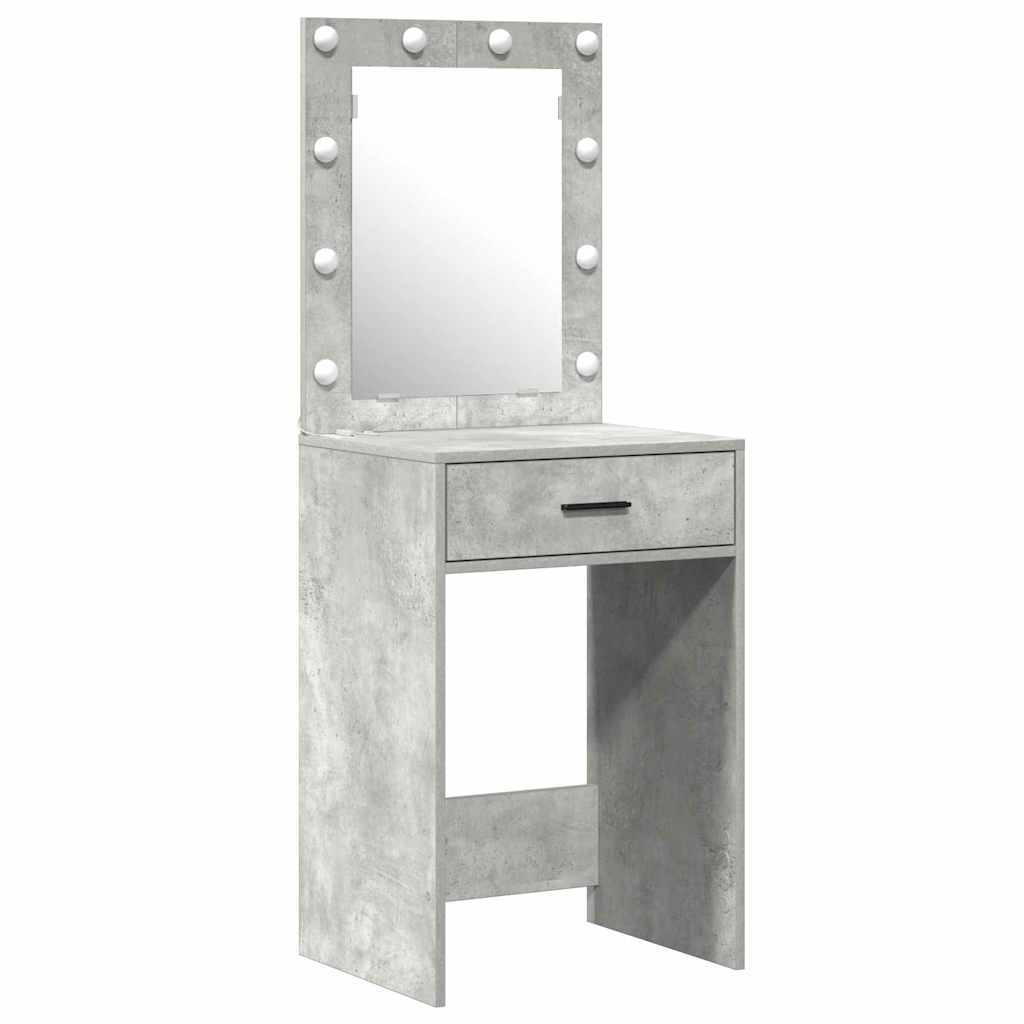 Dressing Table 3 Pcs Grey 50 X 41 X 135 Cm Engineered Wood