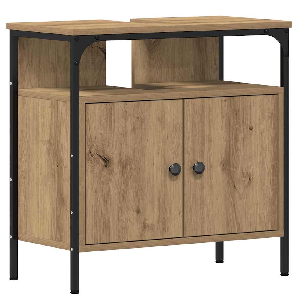 Bathroom Furniture Set With Storage 2 Pcs Brown 60 X 30 X 60 Cm