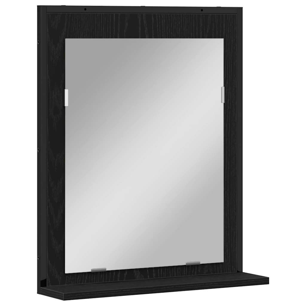 Bathroom Furniture Set With Door 3 Pcs Black 33 X 33 X 102.5 Cm