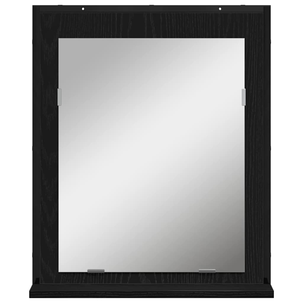 Bathroom Furniture Set With Door 3 Pcs Black 33 X 33 X 102.5 Cm