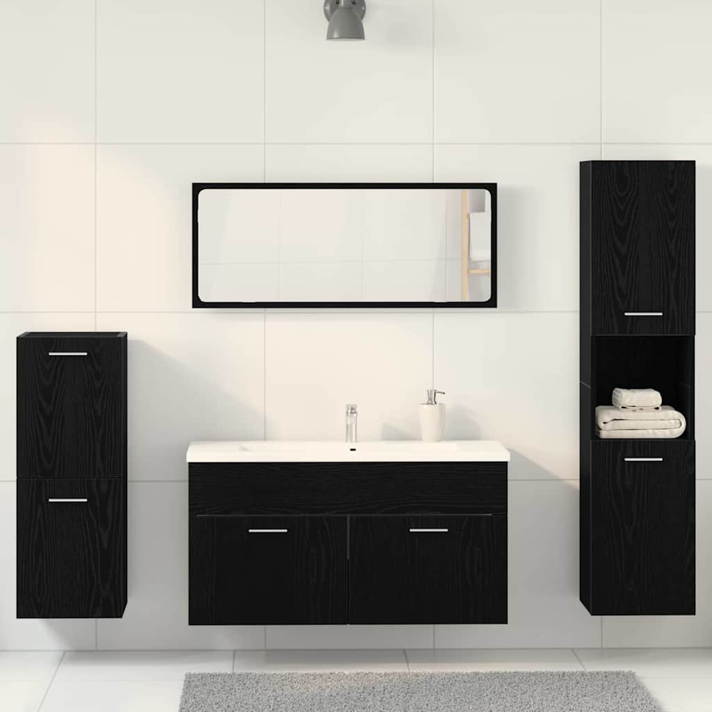 Bathroom Furniture Set 4 Pcs 30 X 30 X 130 Cm