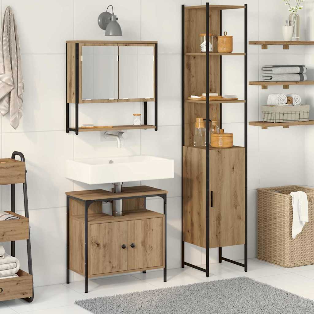 Bathroom Furniture Set 3 Pcs 33 X 33 X 185.5 Cm