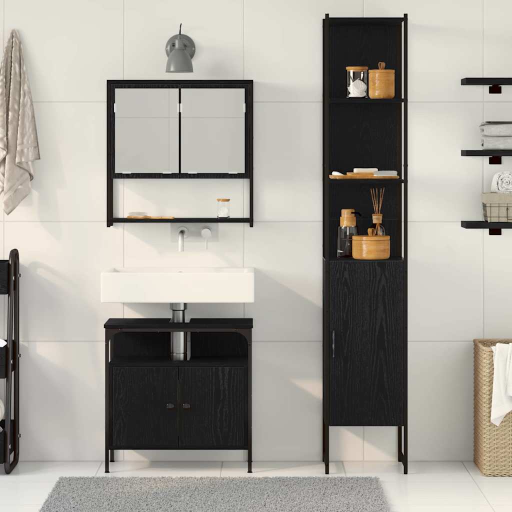 Bathroom Furniture Set 3 Pcs 33 X 33 X 185.5 Cm