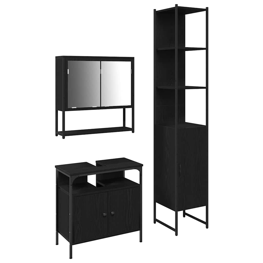 Bathroom Furniture Set 3 Pcs 33 X 33 X 185.5 Cm