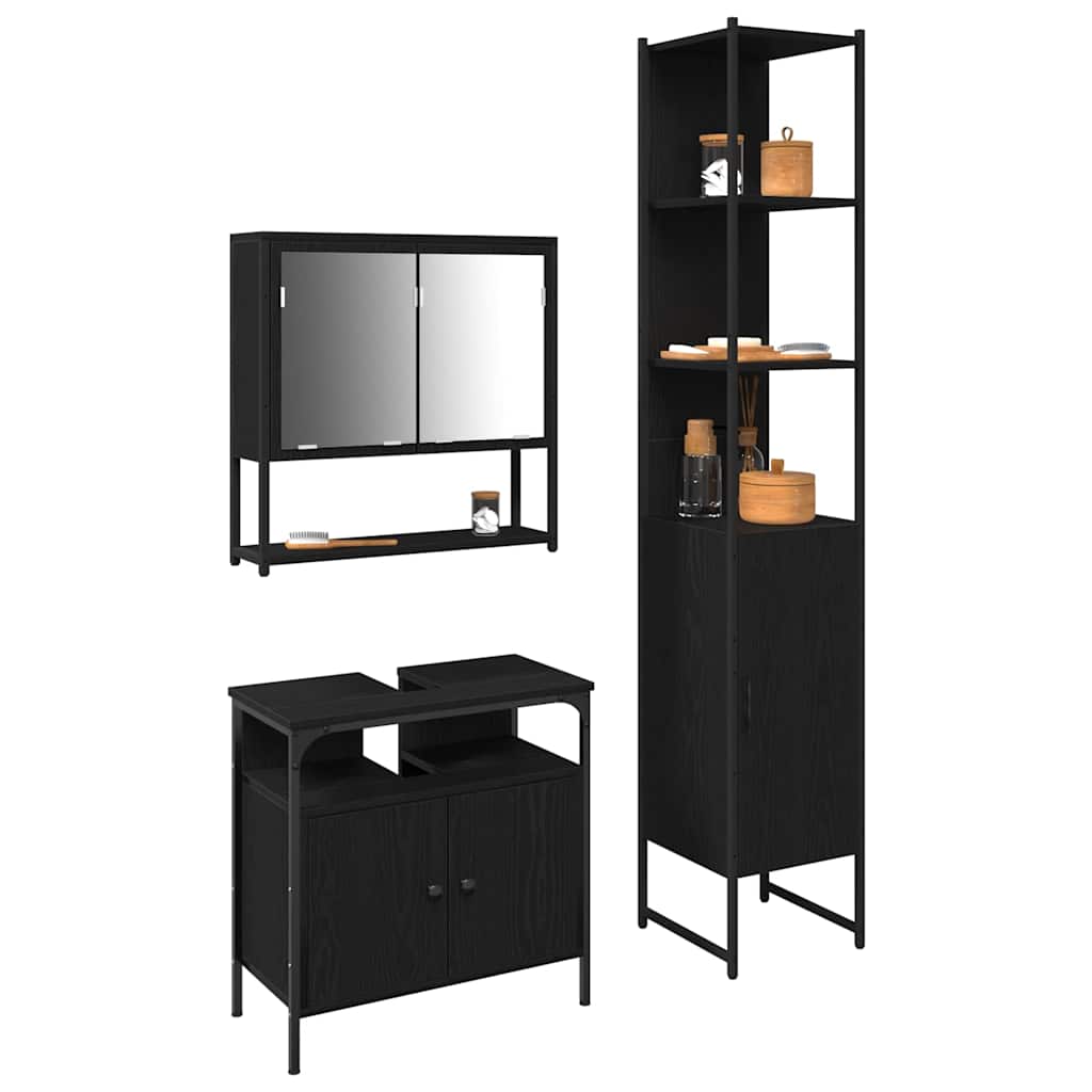 Bathroom Furniture Set 3 Pcs 33 X 33 X 185.5 Cm