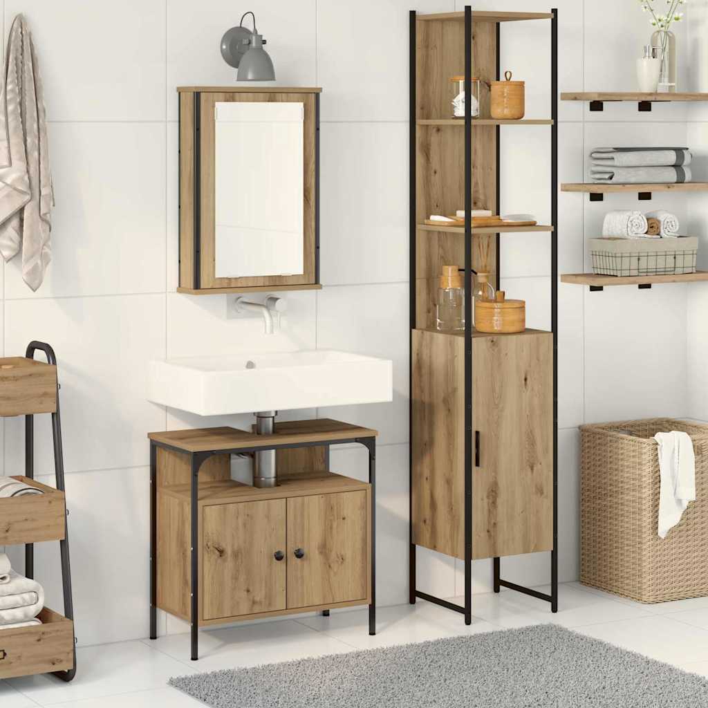 Bathroom Furniture Set 3 Pcs 33 X 33 X 185.5 Cm