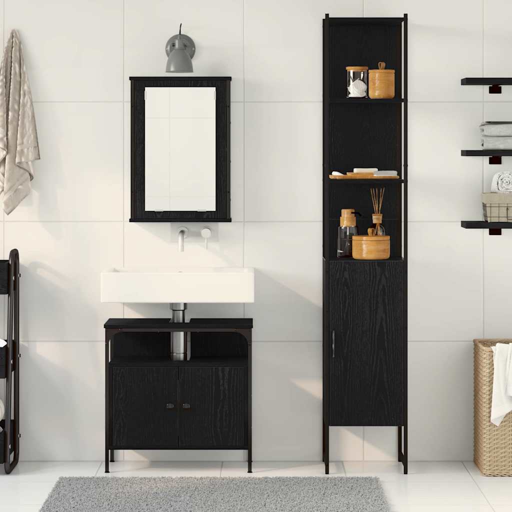 Bathroom Furniture Set 3 Pcs 33 X 33 X 185.5 Cm