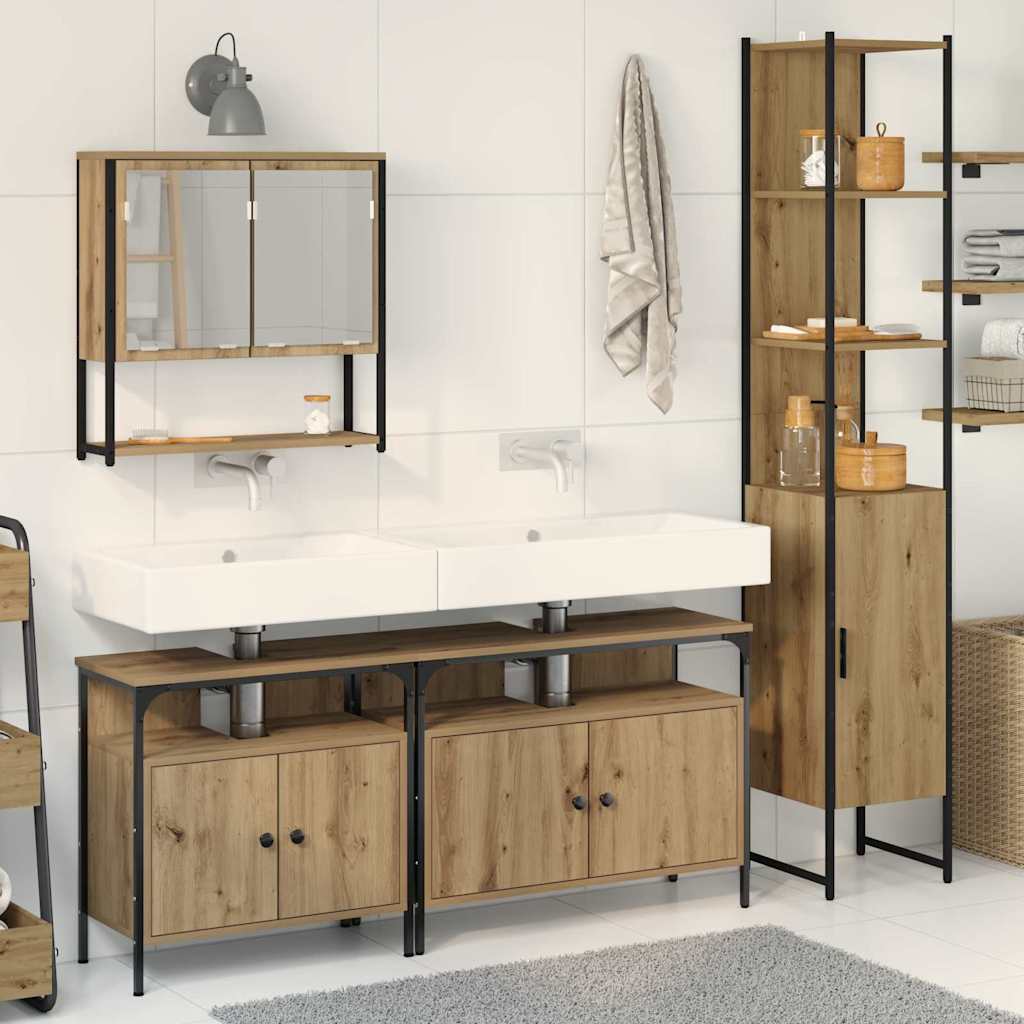 Bathroom Furniture Set 4 Pcs 33 X 33 X 185.5 Cm