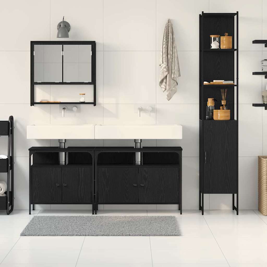 Bathroom Furniture Set 4 Pcs 33 X 33 X 185.5 Cm
