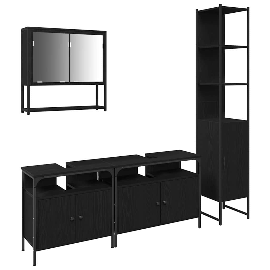 Bathroom Furniture Set 4 Pcs 33 X 33 X 185.5 Cm