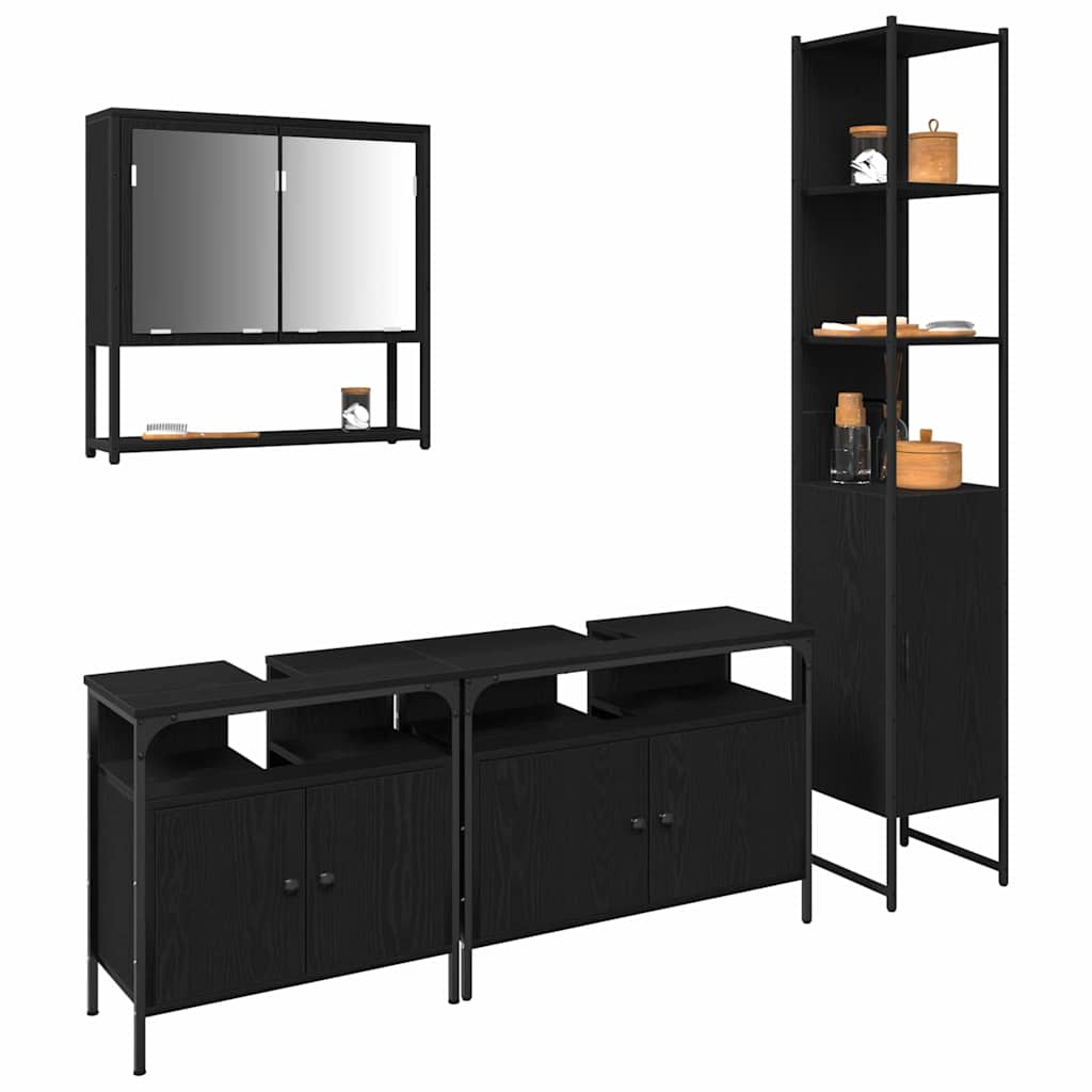 Bathroom Furniture Set 4 Pcs 33 X 33 X 185.5 Cm
