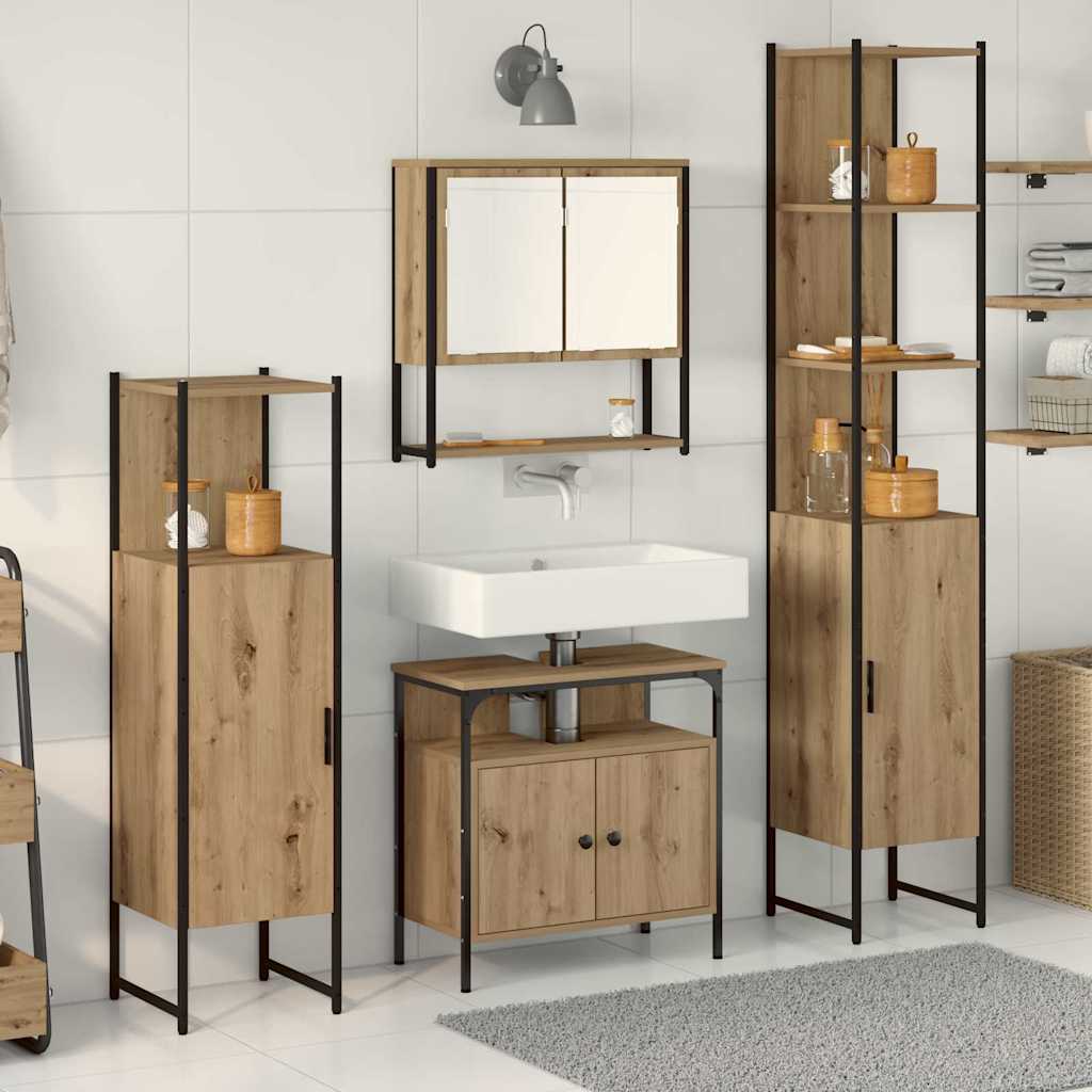 Bathroom Furniture Set 4 Pcs 33 X 33 X 185.5 Cm
