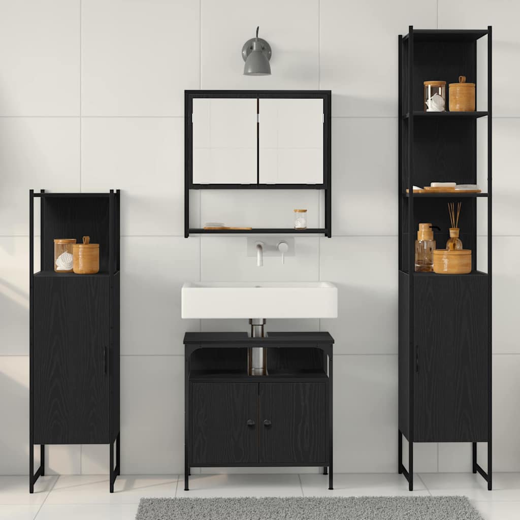 Bathroom Furniture Set 4 Pcs 33 X 33 X 185.5 Cm