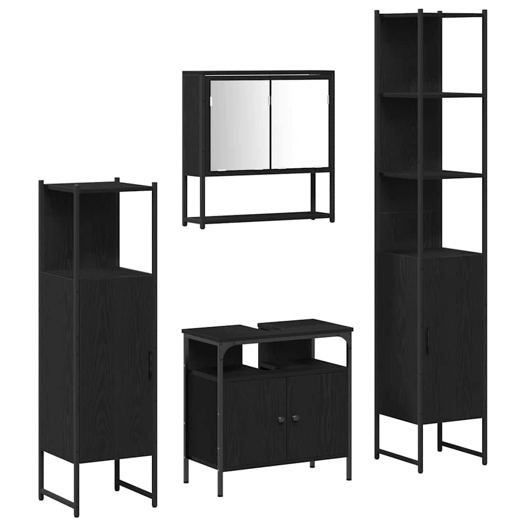 Bathroom Furniture Set 4 Pcs 33 X 33 X 185.5 Cm