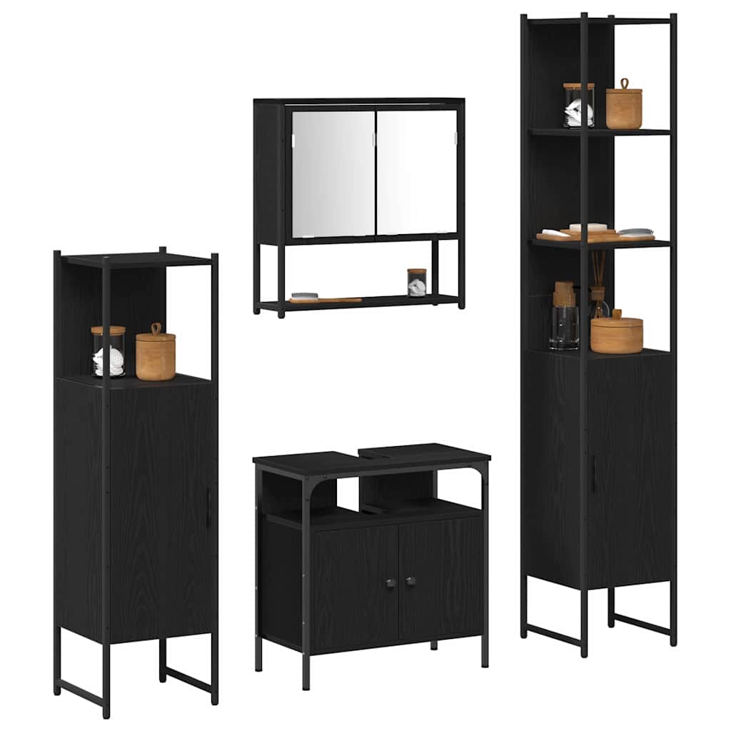 Bathroom Furniture Set 4 Pcs 33 X 33 X 185.5 Cm