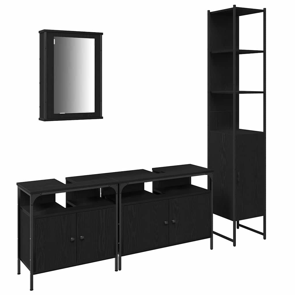 Bathroom Furniture Set 4 Pcs 33 X 33 X 185.5 Cm