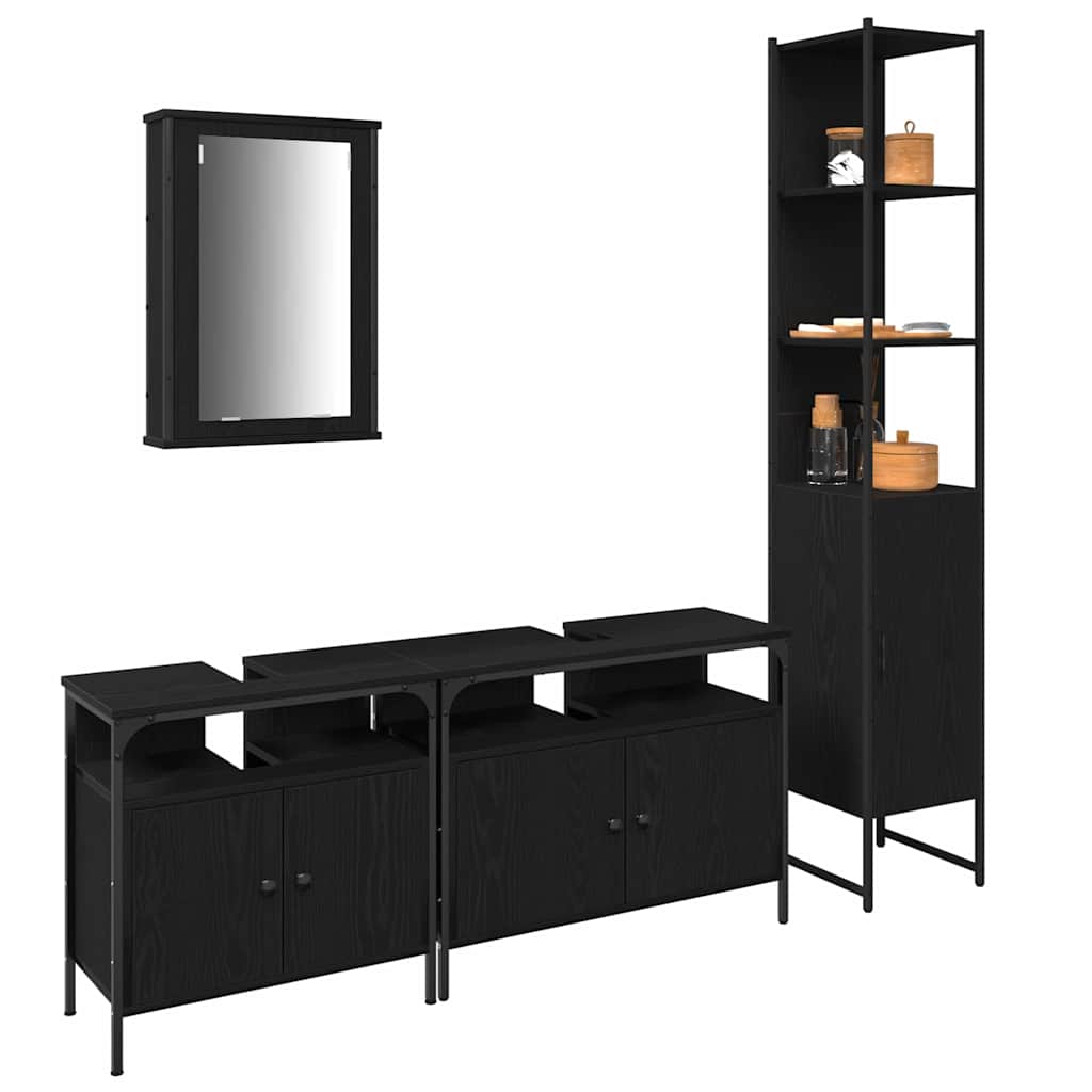 Bathroom Furniture Set 4 Pcs 33 X 33 X 185.5 Cm