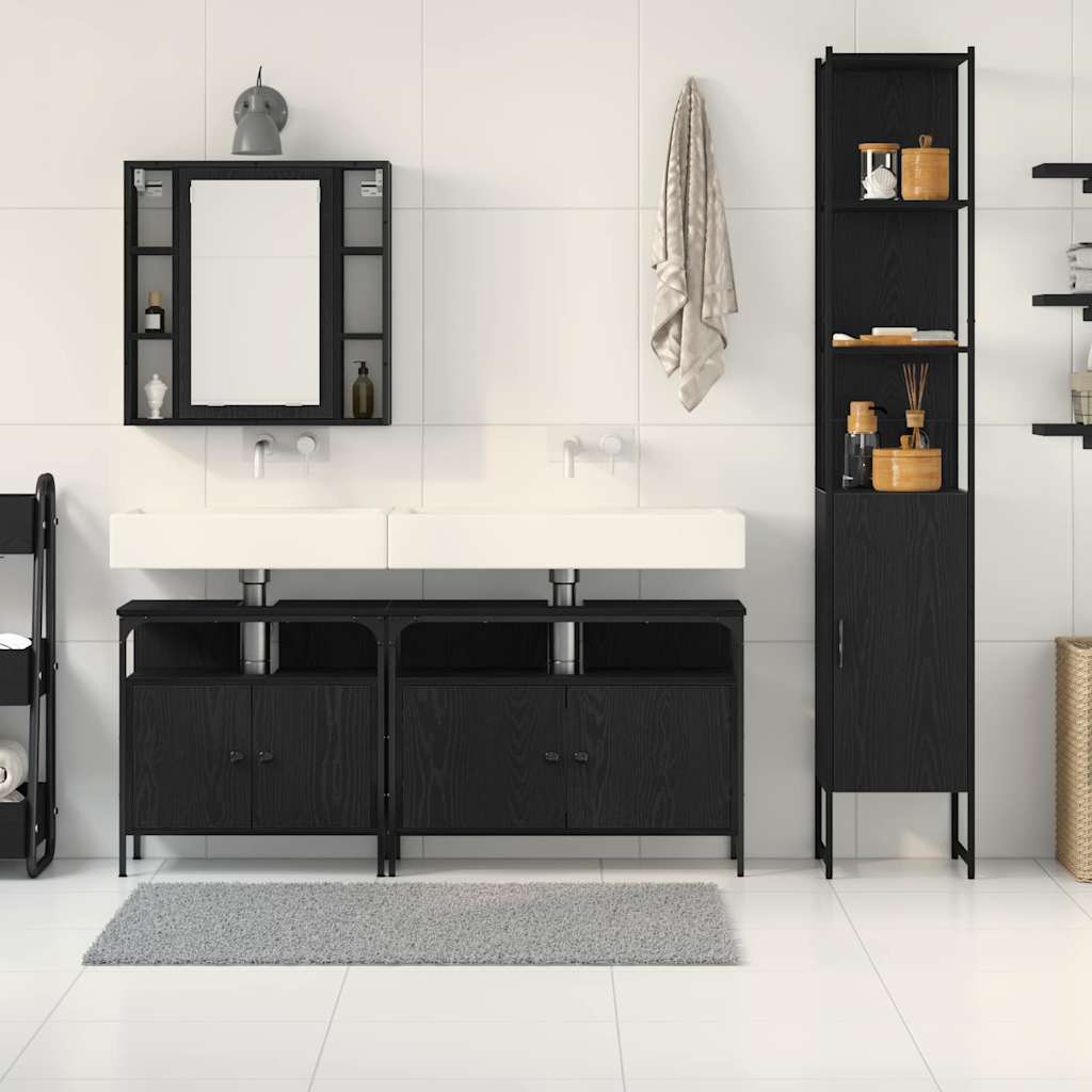Bathroom Cabinet Set 4 Pcs 33 X 33 X 185.5 Cm