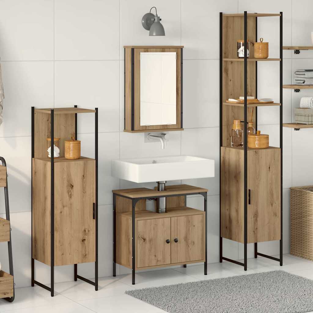 Bathroom Furniture Set 4 Pcs 33 X 33 X 185.5 Cm
