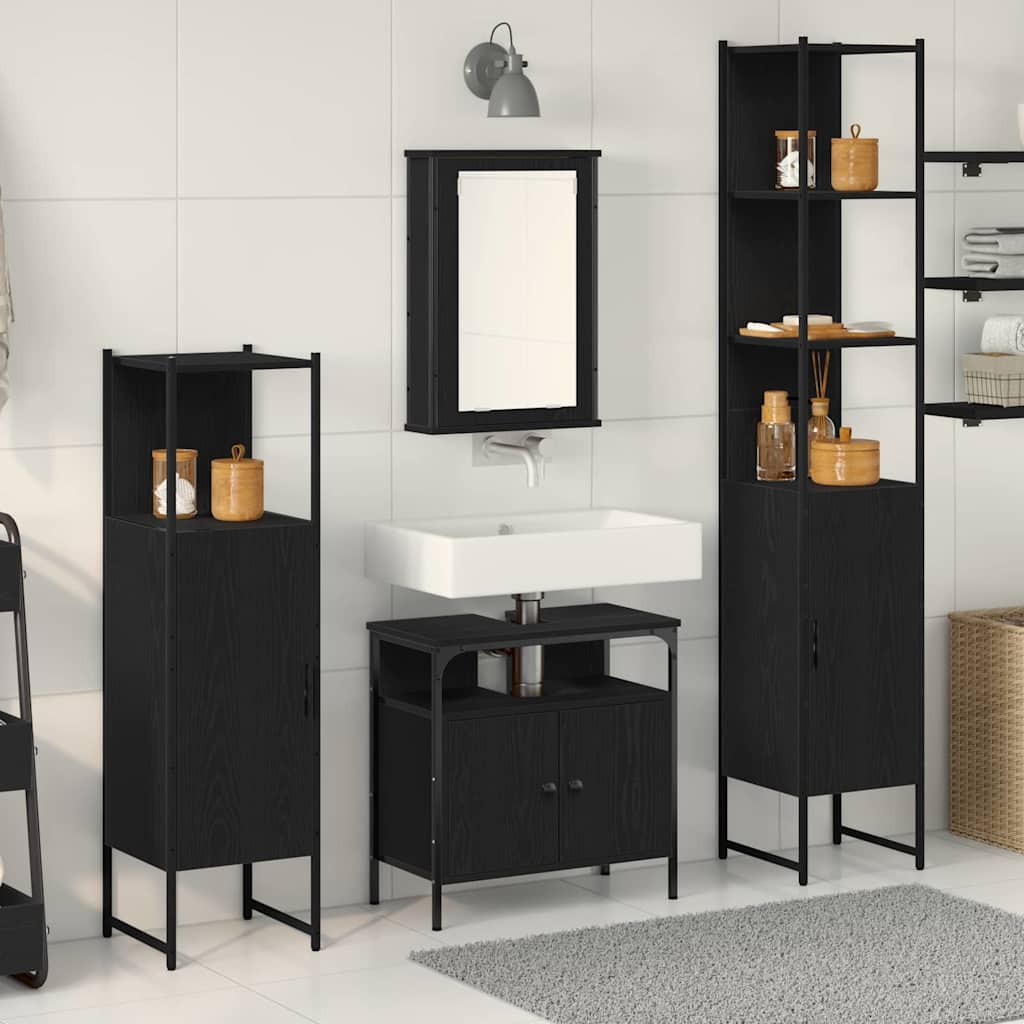 Bathroom Furniture Set 4 Pcs 33 X 33 X 185.5 Cm