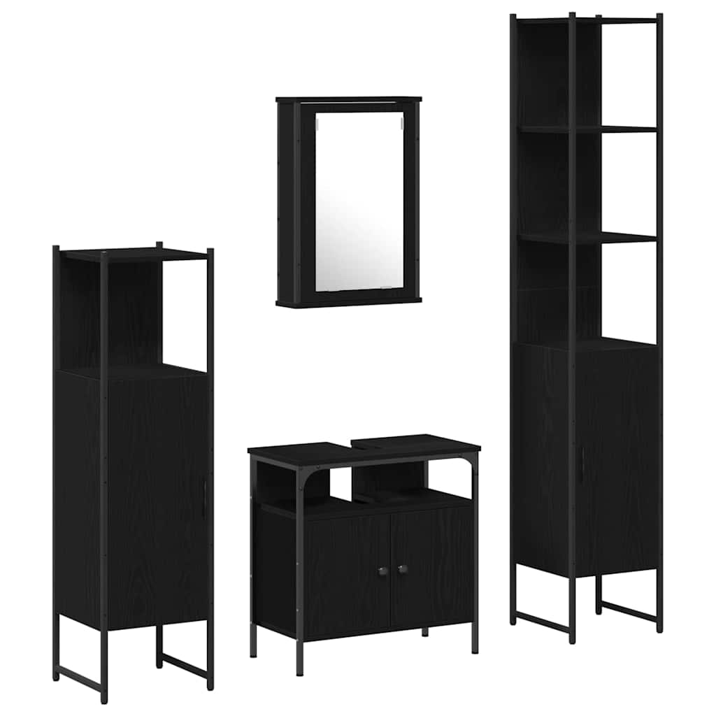 Bathroom Furniture Set 4 Pcs 33 X 33 X 185.5 Cm