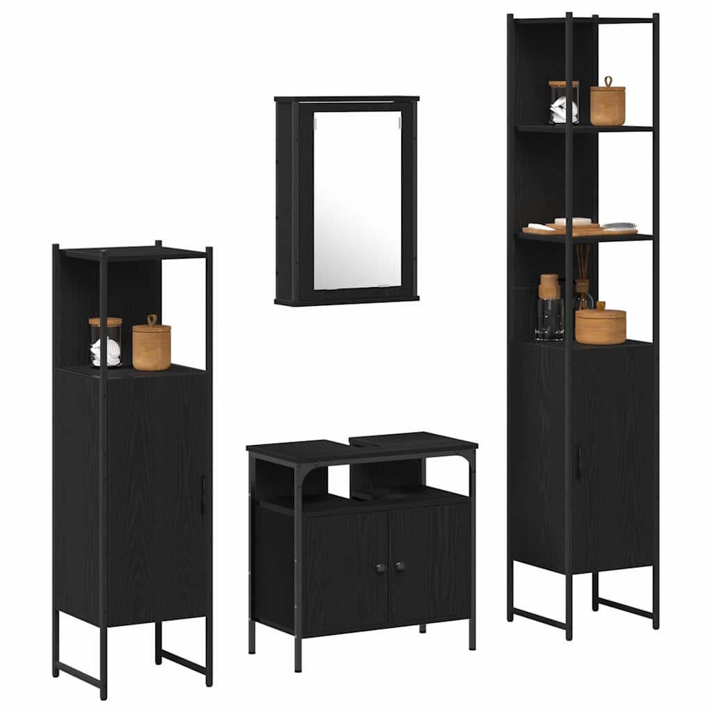 Bathroom Furniture Set 4 Pcs 33 X 33 X 185.5 Cm
