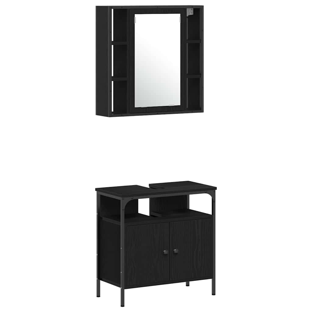 Bathroom Cabinet Set 4 Pcs 33 X 33 X 185.5 Cm