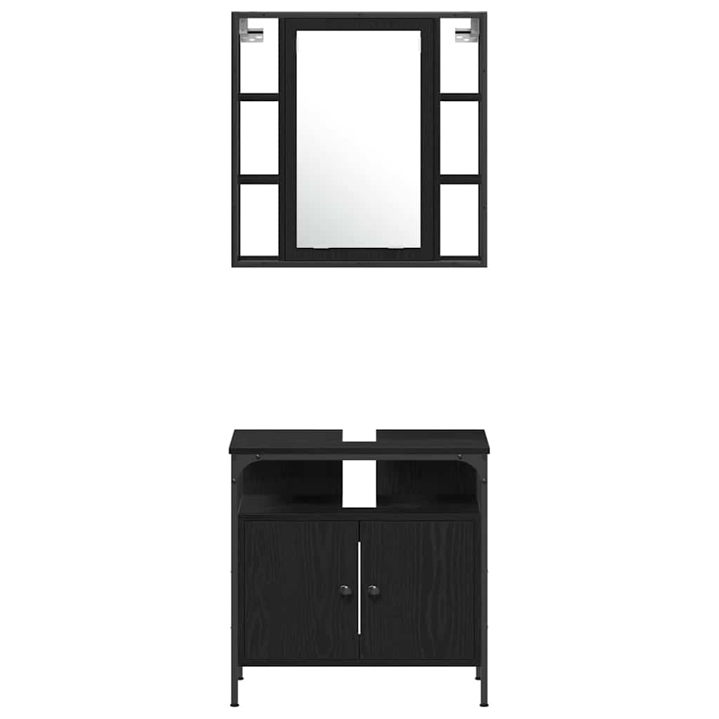 Bathroom Cabinet Set 4 Pcs 33 X 33 X 185.5 Cm