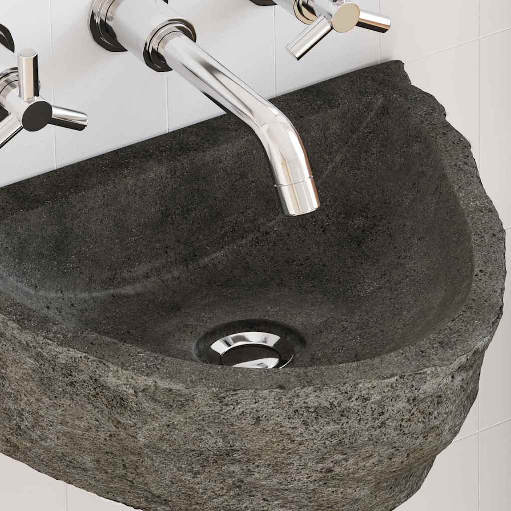 Wall Hung Basin Grey River Stone