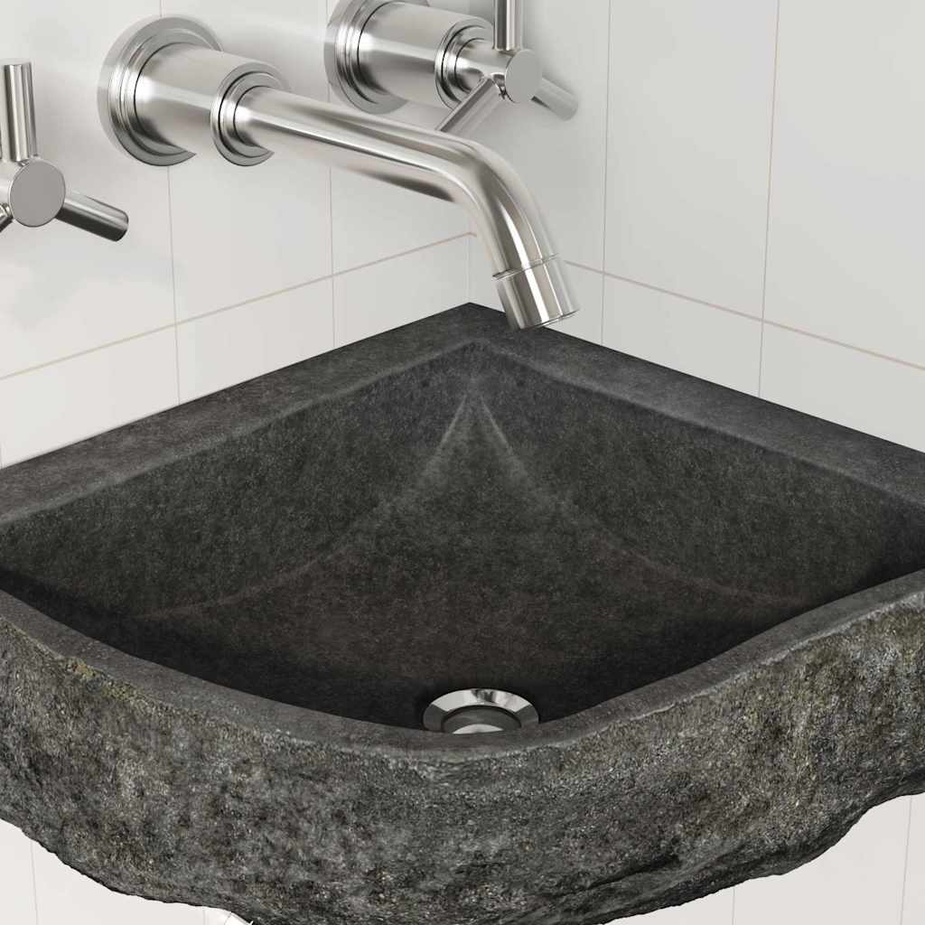 Wall Hung Corner Basin Grey