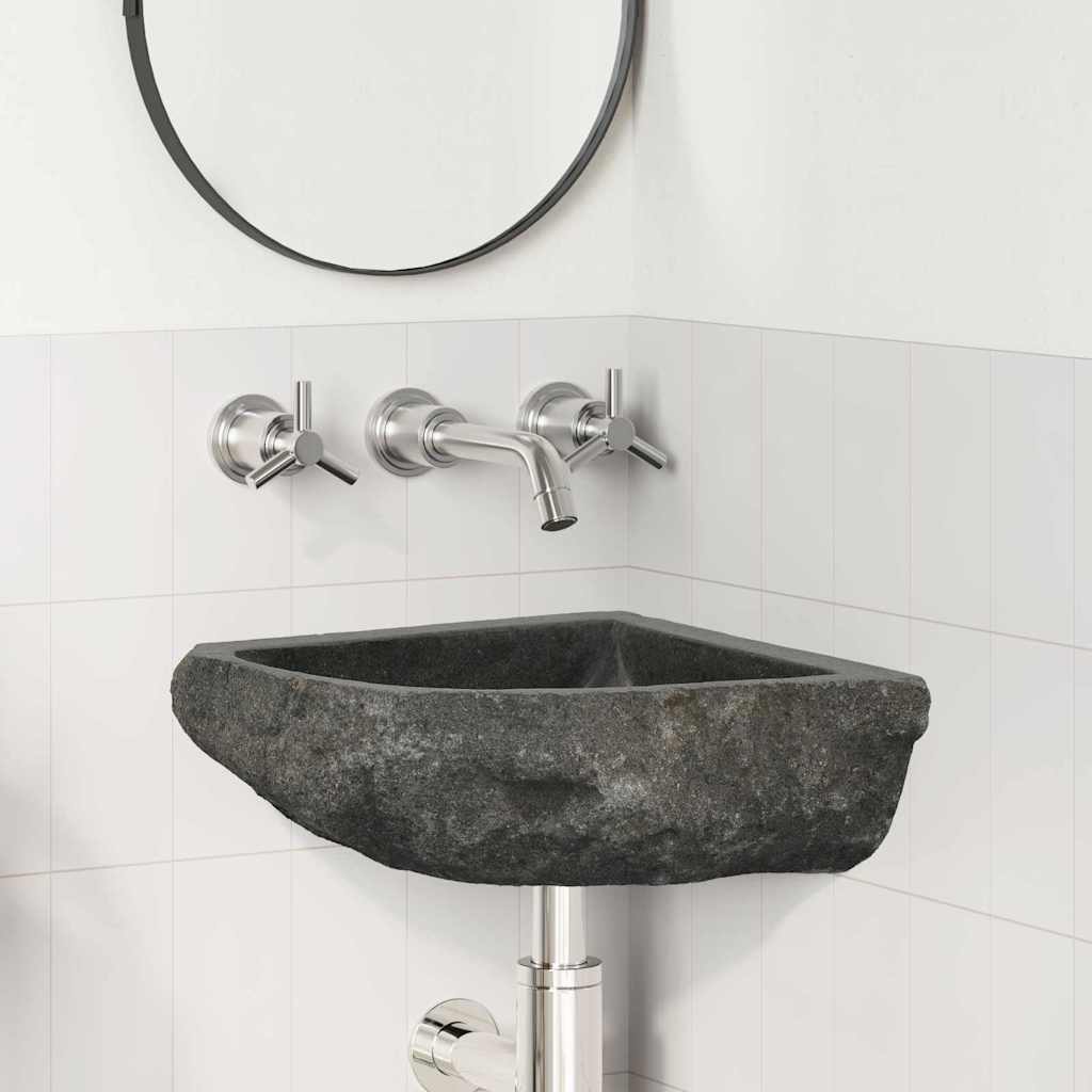 Wall Hung Corner Basin Grey