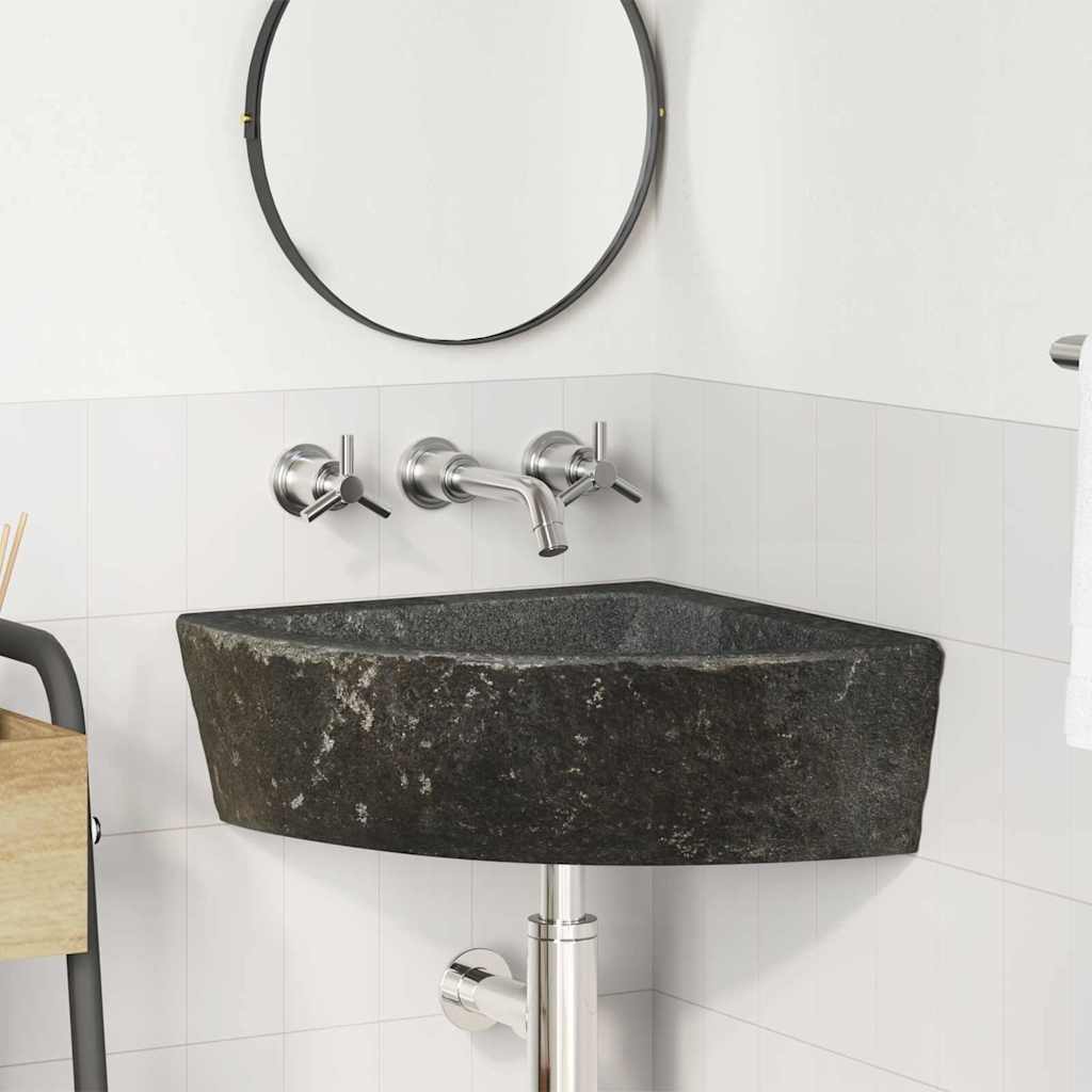 Wall Hung Corner Basin Grey