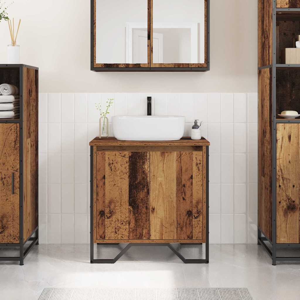 Bathroom Sink Cabinet 60X35X60 Cm Engineered Wood