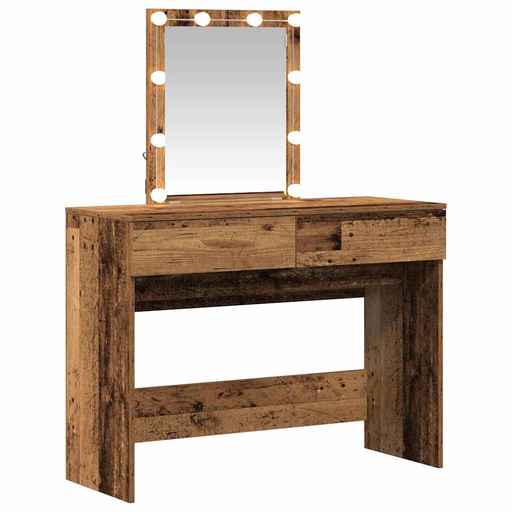 Dressing Table 100 X 40 X 130 Cm Engineered Wood