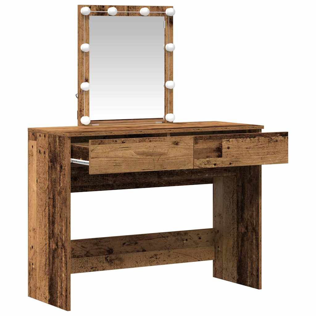 Dressing Table 100 X 40 X 130 Cm Engineered Wood